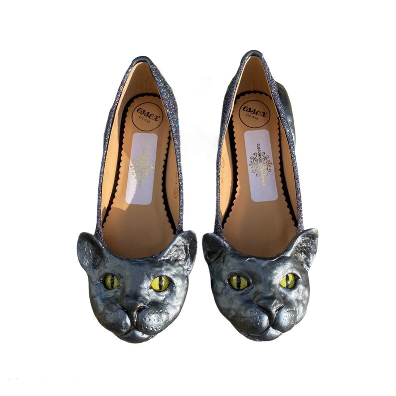 Sculpted Cat Flats Sculpted Cat Shoes Custom Pet Shoes 3D Etsy