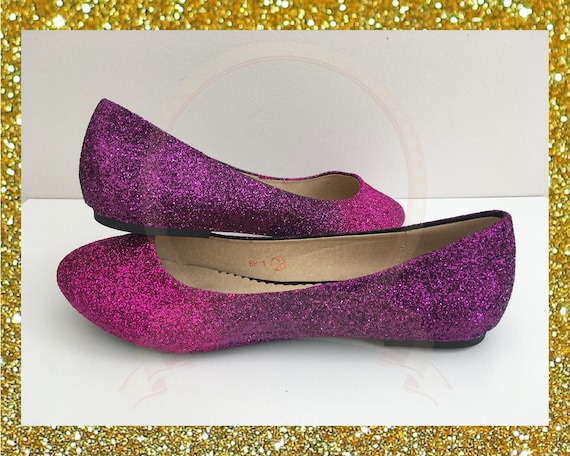 purple ombre shoes