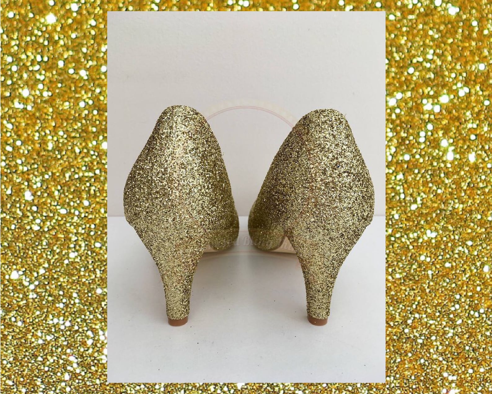 champagne gold shoes