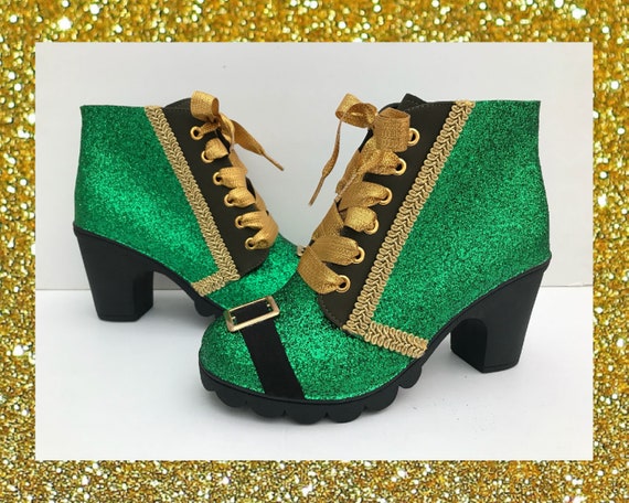 Leprechaun glitter boots Ireland 