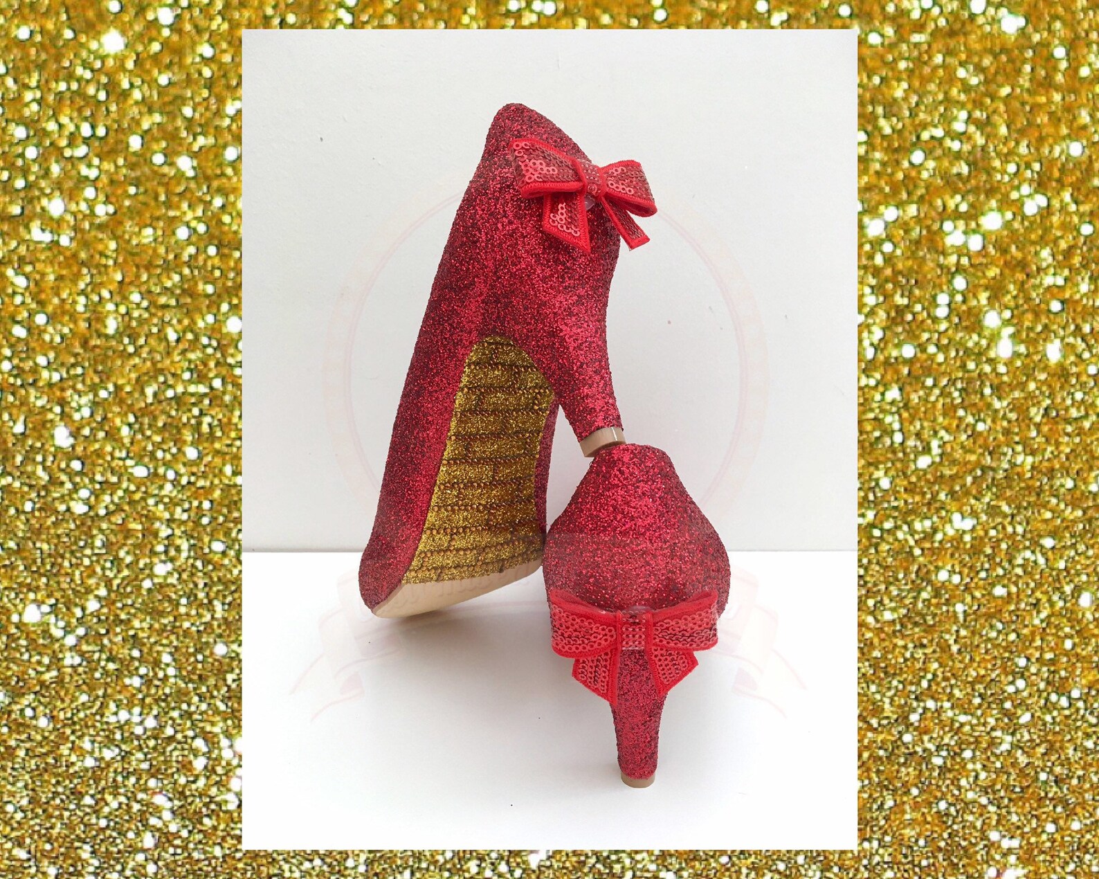 Ruby Slipper Shoes, Red Glitter Shoes, Ruby Red Shoes, Wizard of Oz ...