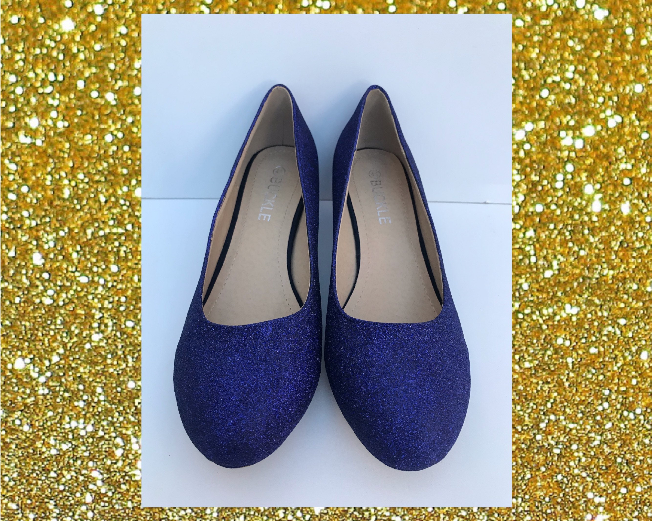 Navy Kitten Heels Navy Glitter Shoes Glitter Kitten Heels Etsy UK