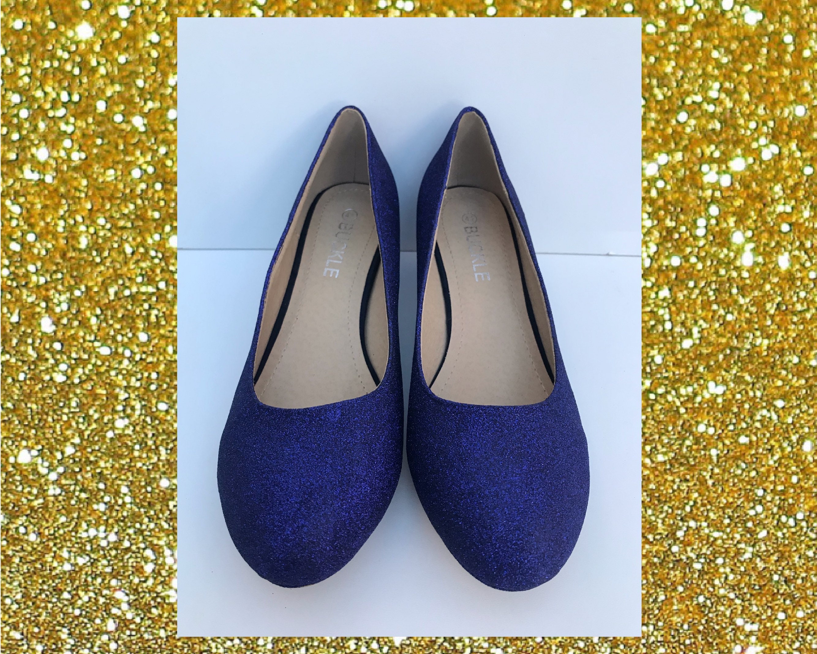 Navy Kitten Heels Navy Glitter Shoes Glitter Kitten Heels - Etsy UK