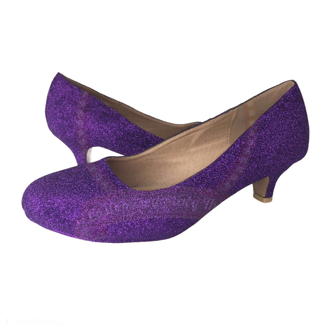 Purple Glitter Shoes, Purple Wedding Shoes, Wedding Shoes Purple, Low ...