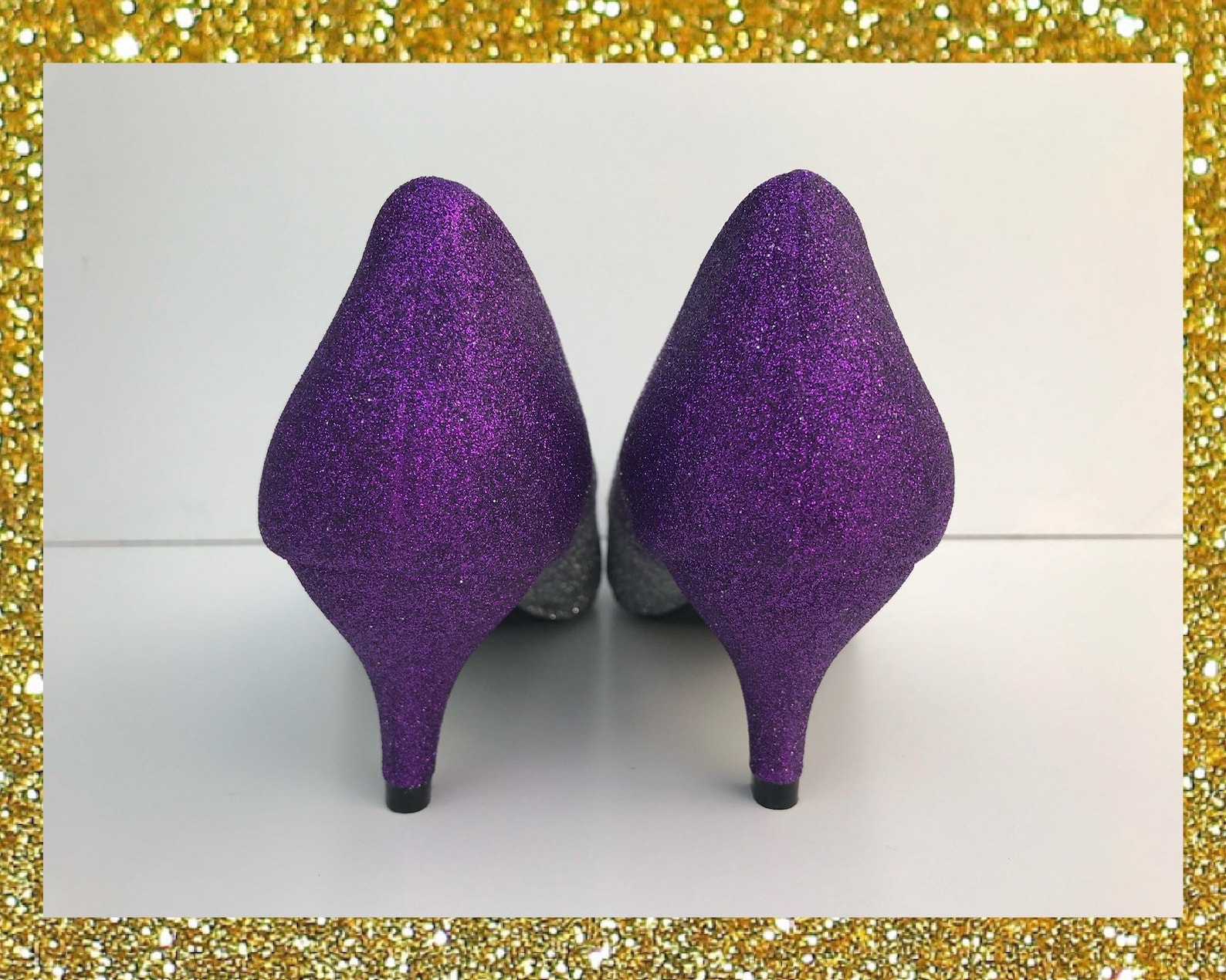 Ombre Heels Glitter Glitter Ombre Shoes Point Toe Heels Etsy