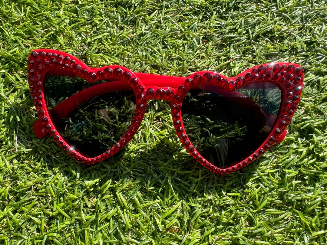 New Stone Bling Embellished Red Sunglasses New Stone Bling Embellished Red Women Sunglasses | eBay main image 2