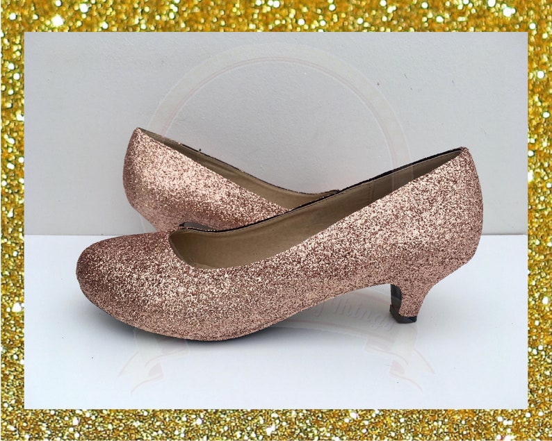 matte rose gold shoes