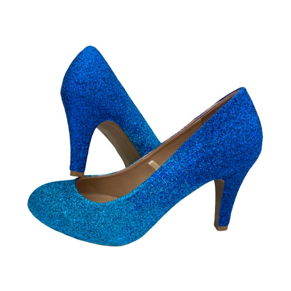 Aqua Blue Heels Etsy