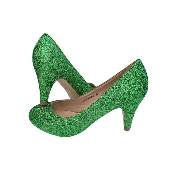 Vintage | Shoes | Vintage Eclisse Aire Neon Green Sling Back Kitten Heels |  Poshmark