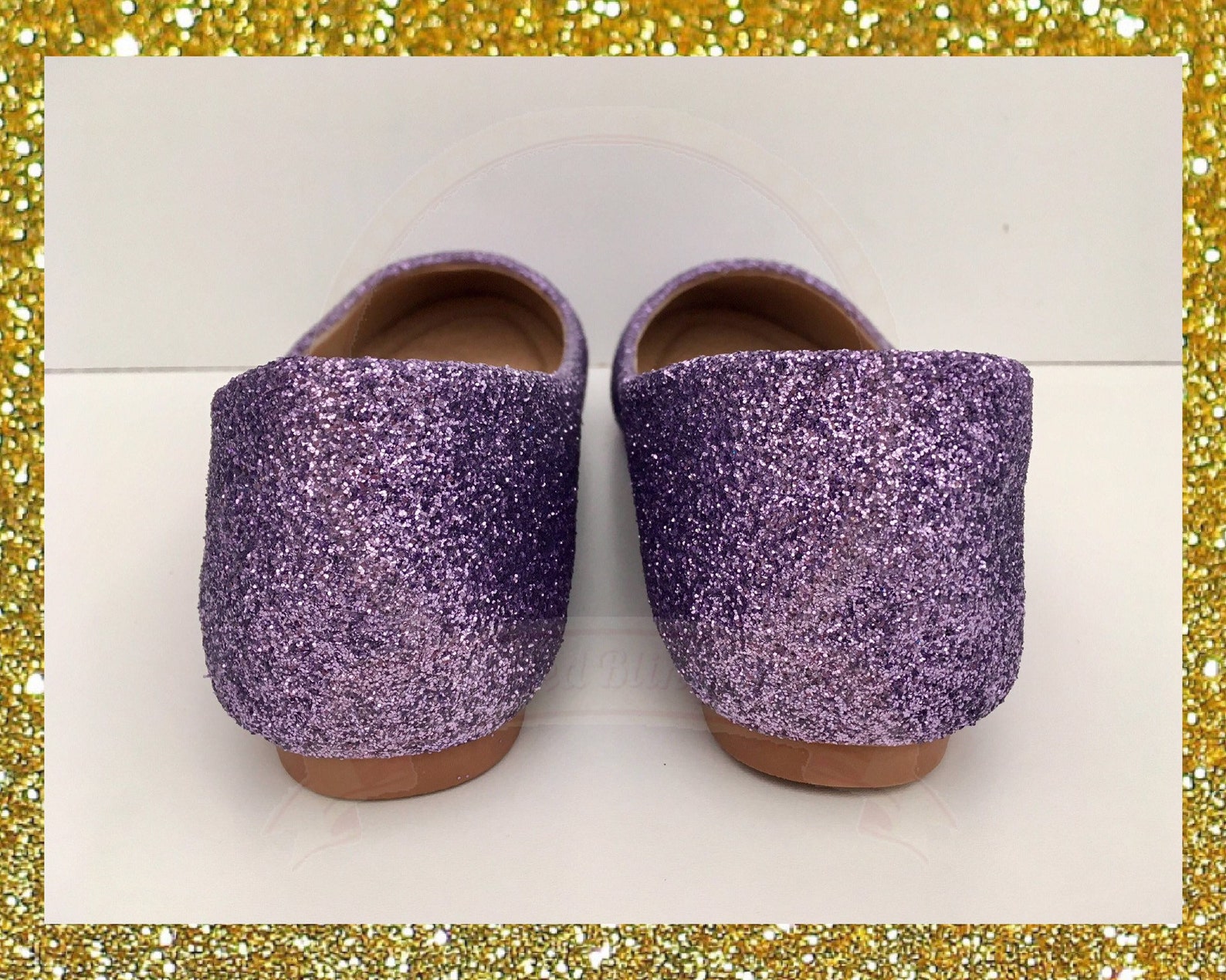 purple glitter flats, purple ballet flats, glitter shoes lilac, flat wedding shoes purple, custom glitter shoes, customized flat