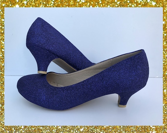 blue kitten heels wedding