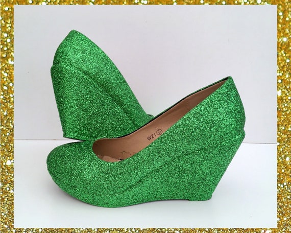 emerald green wedges