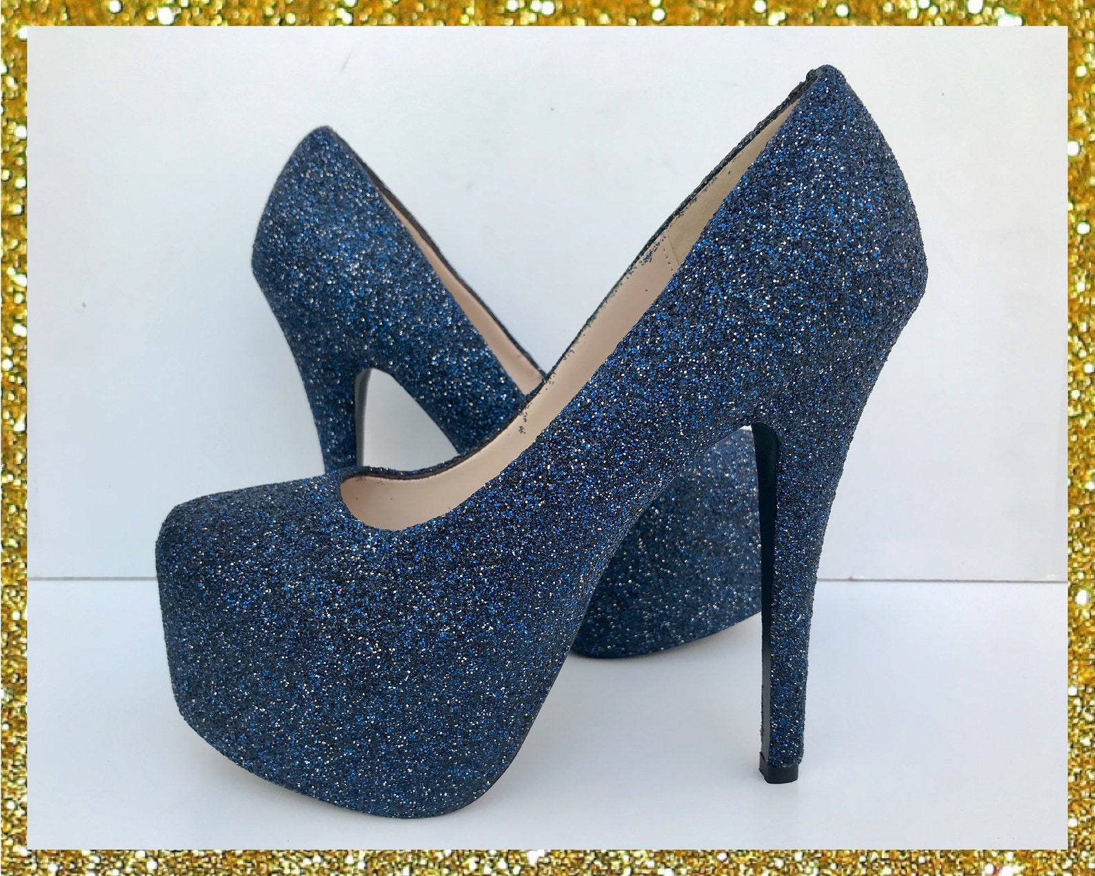 custom glitter shoes