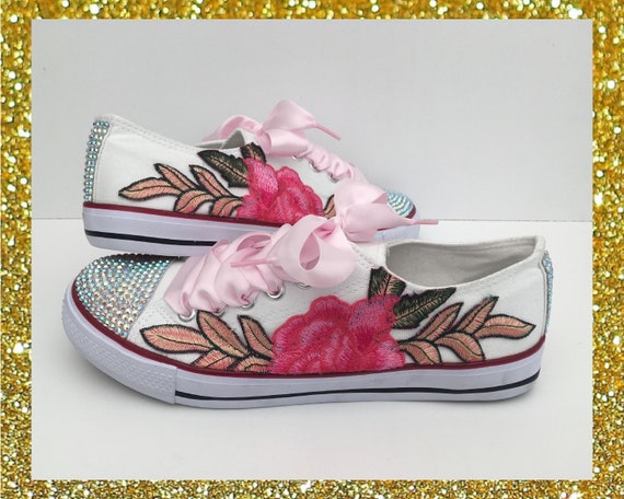 custom rose shoes