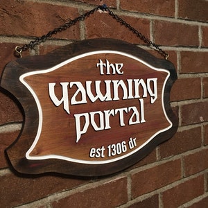 The Yawning Portal tavern sign - custom signs available!