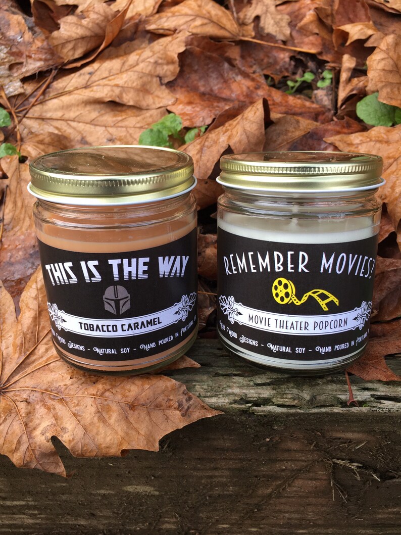 plus other fandoms. Lord of the Rings themed scented soy candle