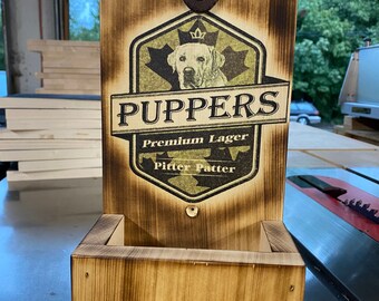 Letterkenny - Puppers themed wooden wall mounted bottle opener