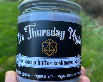 Critical Role themed scented soy candle