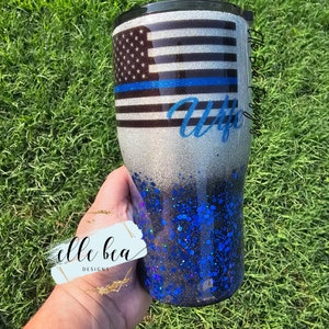 Thin Blue Line Tumbler, 30 oz - TMBLR-TBL-30OZ