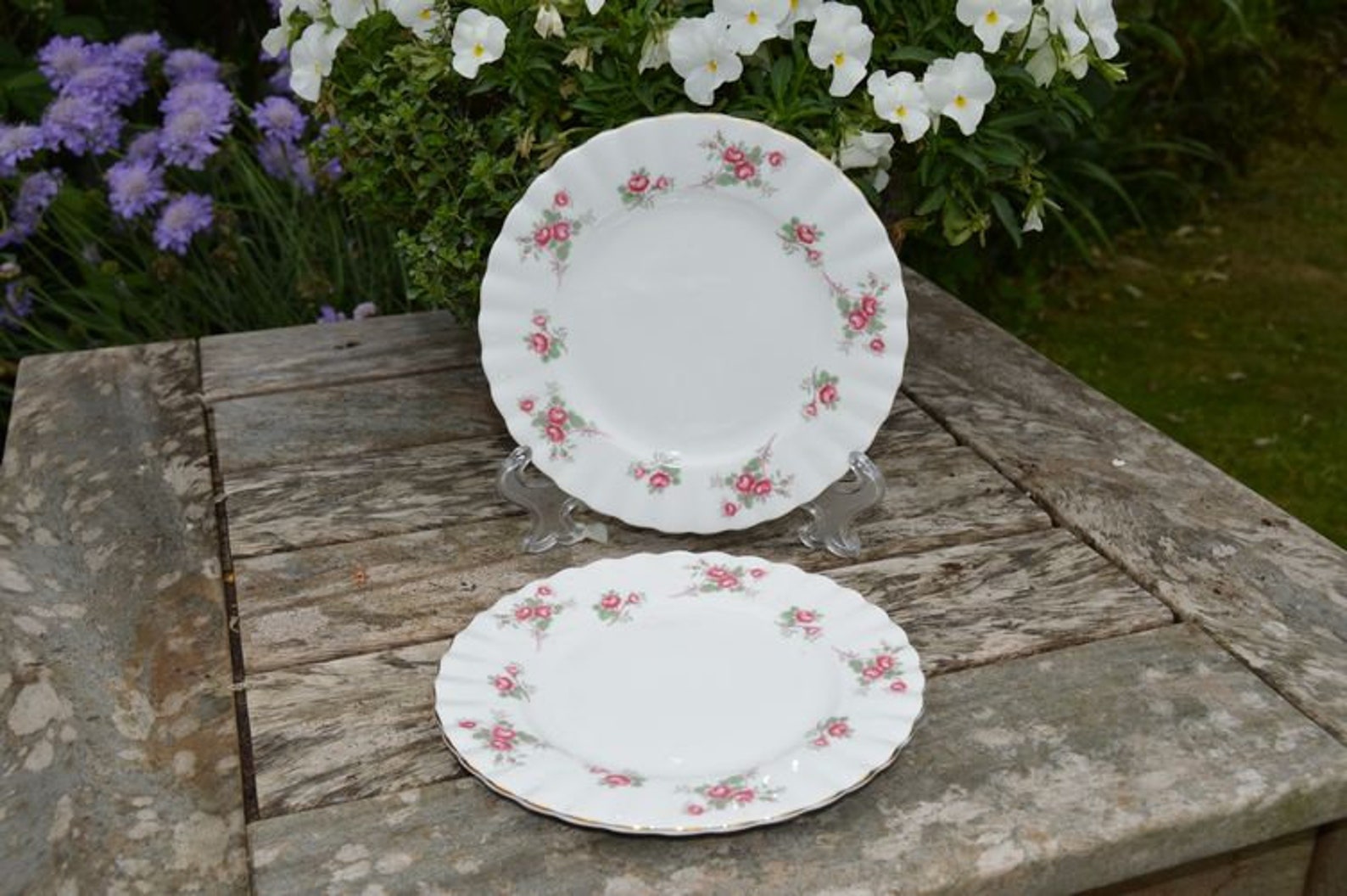 Set of 2 Richmond Bone China Tea Plates Rose Time English Etsy UK