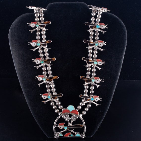 ★ roaju★ [silver925]bijou blossom necklace Fab Vintage Native American Navajo Royston Turquoise