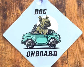Dog Air Con Car Sign, Pet Car Window Sign, Air Conditioning Is Car Sign For Dogs