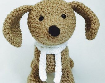 Dachshund The Puppy Crochet Toy Amigurumi Handmade Gift Knitted Toy Stuffed Dog Nursery Decor Baby Gift