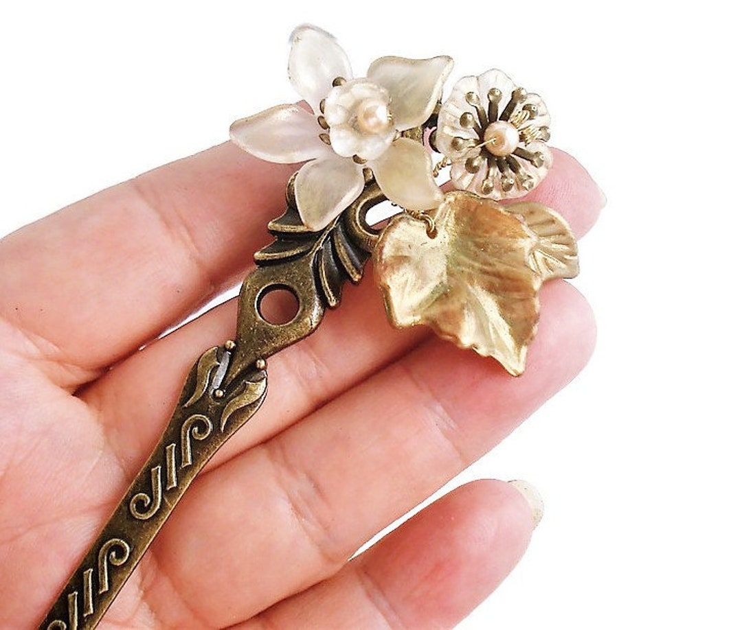 Beaupretty 3stücke Vintage Blüten-haarstab Aus Ja Produktbild-Vorschau 4
