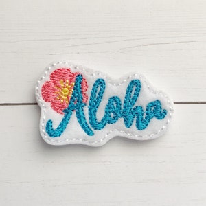 4 aloha flower felties