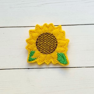 4 sunflower felties multiple sizes