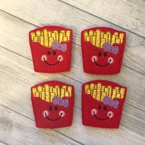 4 smiling frenchie fry felties multiple sizes available