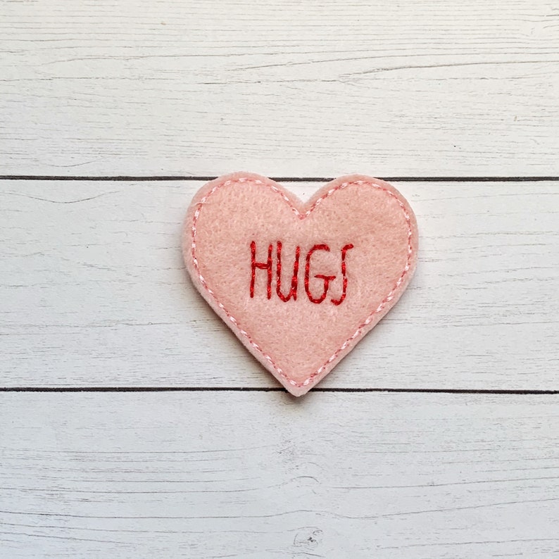 4 hugs heart felties multiple sizes available