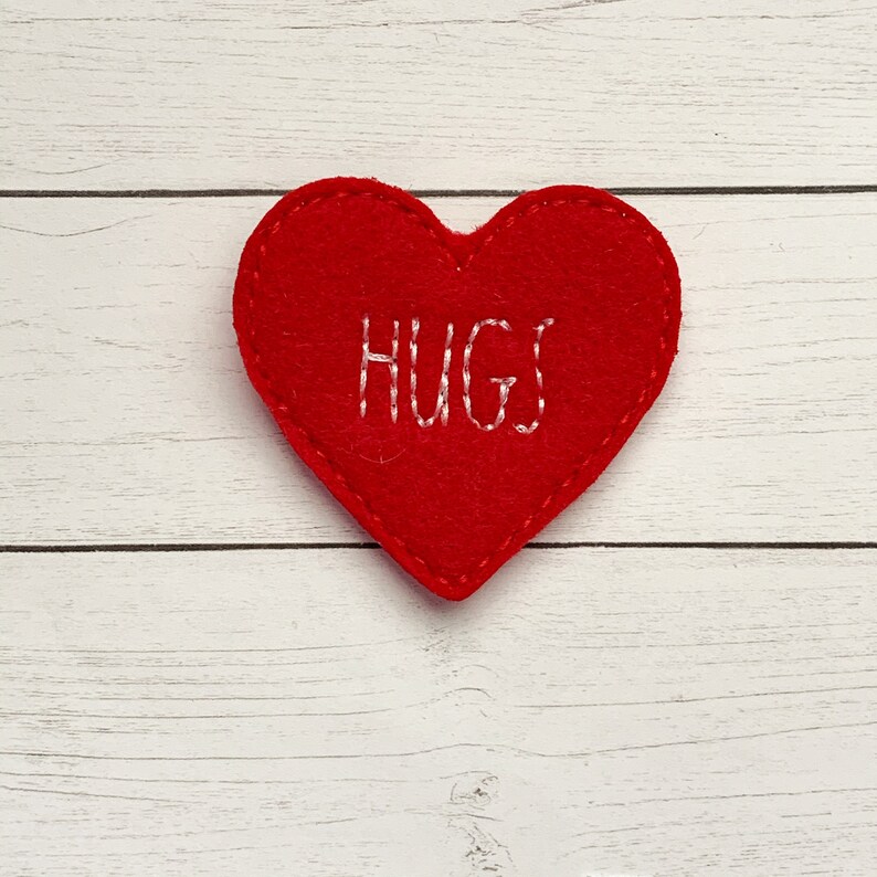 4 hugs heart felties multiple sizes available