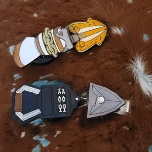 Leather Hook Clip Retractable Badge Holder Zelda OOT Claw Clip TP Long Clip OOT Hook Clip ww