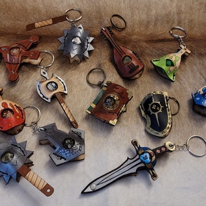 Keychain - Bottle Opener - D20 - Leather Keychain - Bottle Opener - D20 - Leather