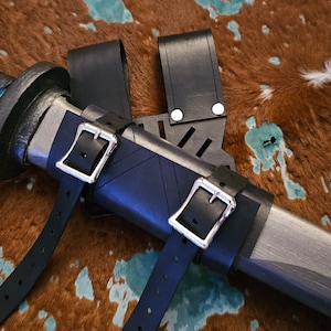 Adjustable Rotating Leather Sword Sheath Scabbard Holster Holder Frog NEW Improved Version