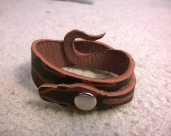 Snake Bracelet - Snakelet - Ball Python Leather Bracelet