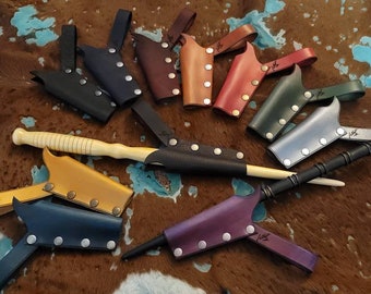 Piccola fondina in pelle per bacchetta, nuovo colore, spedizione rapida disponibile