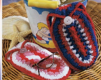 crochet glasses case Crochet pattern PDF crochet eyeglass spectacle case 3ply crochet cotton 4x7inch Instant Download