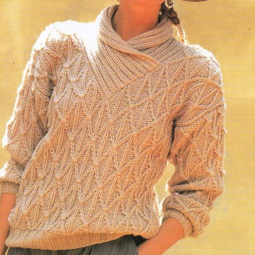 Womens Sweater Knitting Pattern Pdf 