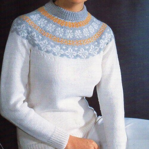 Vintage Womens Fair Isle Sweater 