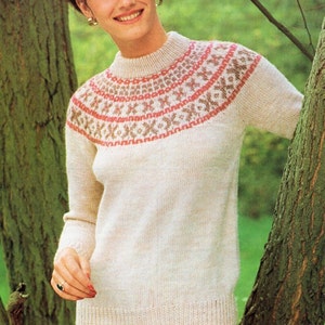 Vintage Womens Fair Isle Sweater 