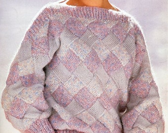 Entrelac sweater | Etsy Entrelac sweater | Etsy