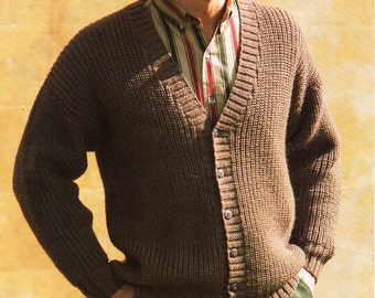 Vintage Campus Cardigan, 60s Two Tone Wool Knit Cardigan