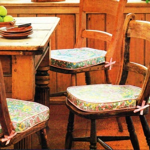 chair cushions sewing pattern PDF tutorial instructions to make padded seat cushions pdf instant download