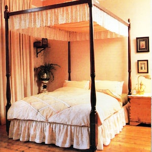 bedroom set sewing pattern PDF tutorial instructions duvet cover fitted sheet valance pillow case double bed pdf instant download