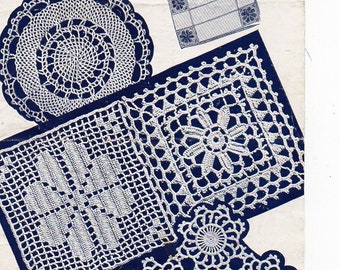 Items Similar To Vintage Lace Crochet Mats Crochet Pattern Pdf