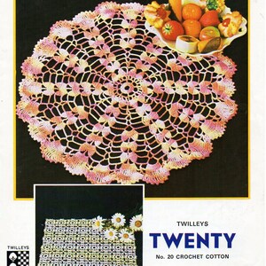 Vintage Crochet Doily Crochet Pattern pdf crochet motif mats crochet square mat traycloth thread Crochet Cotton PDF instant download