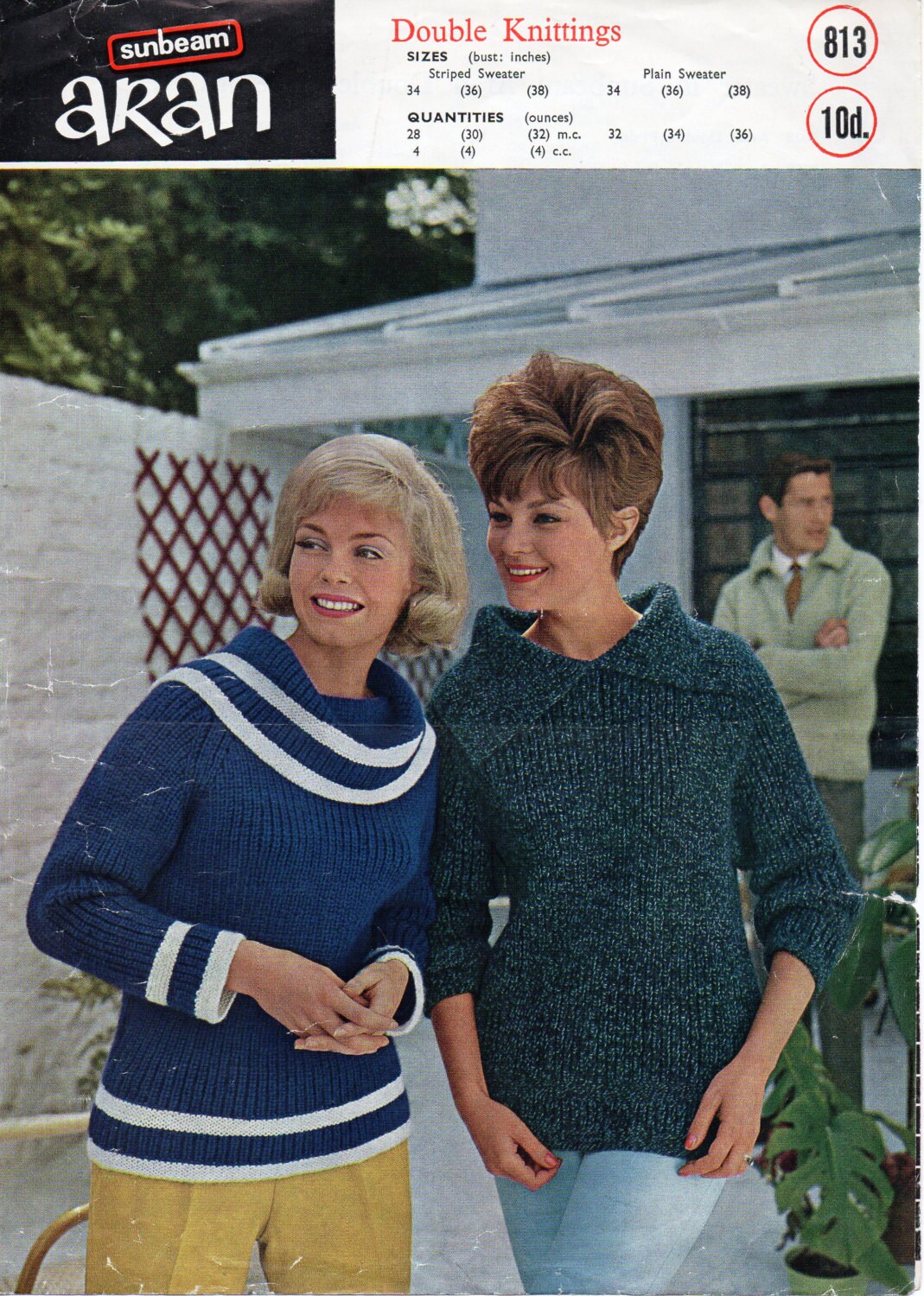 Vintage Womens Sweater Knitting Pattern 