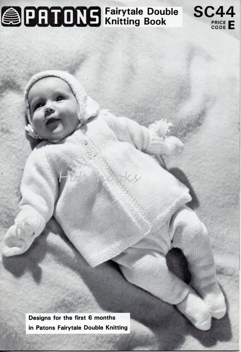Patons Baby Book revised to Double Knitting Pram set Etsy